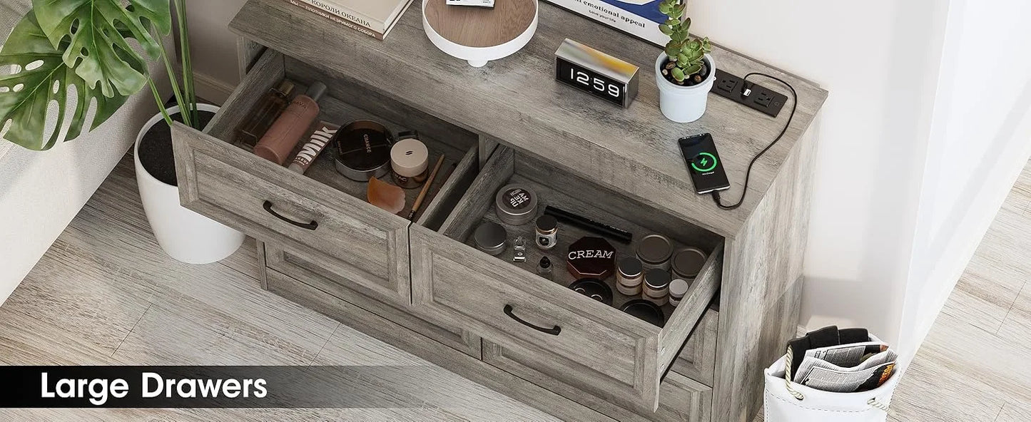 Fameill Dresser with Charging Station