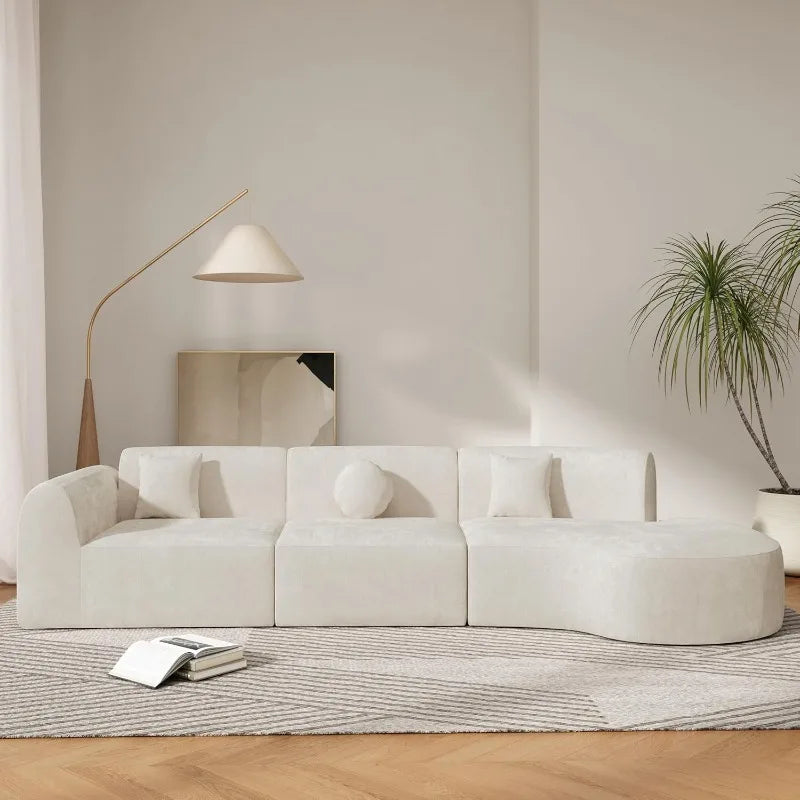 Modern Cloud Sectional Couch with Pillow