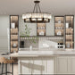 Vintage  Round Crystal Chandelier