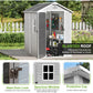 Resin Outdoor Storage Shed with Floors and Window