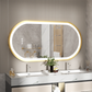 Elegant Oval Gold Frame LED Vanity Mirror