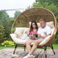 Loveseat Egg Chair with Cushions