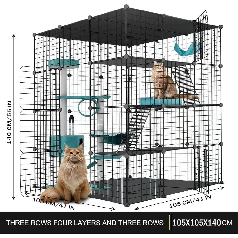 Cat Kennel Villa Playpen