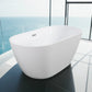 Modern 55" Oval Acrylic Bathtub