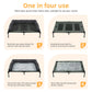 Elevated Dog Bed with Cooling Breathable Mat and Soft Plush Mat