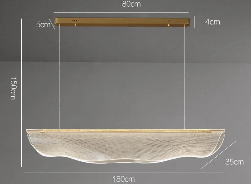 Modern Minimalist  Acrylic LED Chandelier