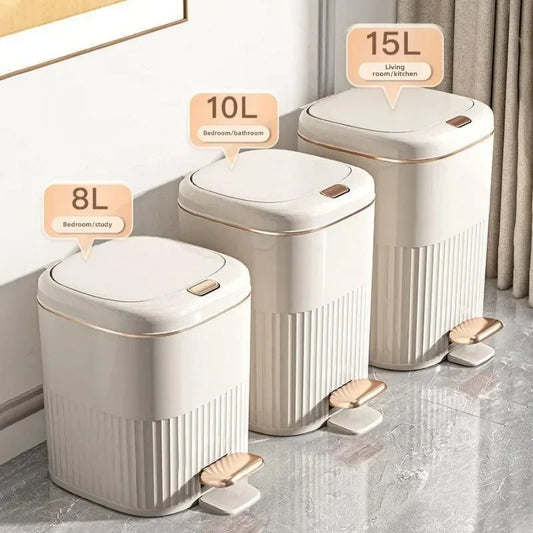 Modern Minimalist Foot Pedal Waste Bin