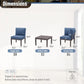 Modern Metal Outdoor Conversation Set