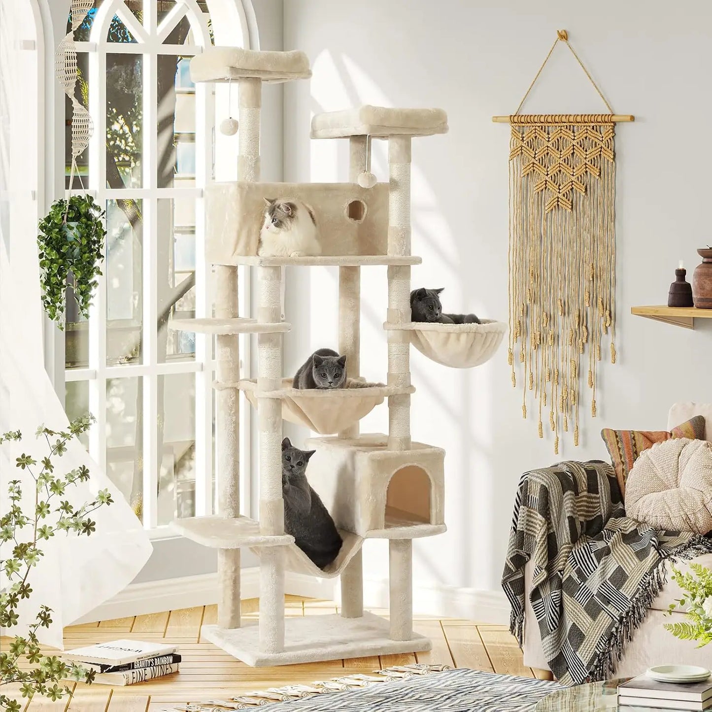 76" Cat Tree Tower