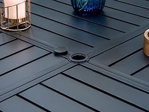 Square Metal Dining Set