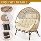 Loveseat Egg Chair with Cushions