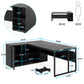 Modern Constructed  L-Shaped Executive Desk