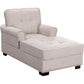 Modern Upholstered Chaise Lounge
