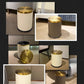 Leather / Marble Waste Bin with Lid