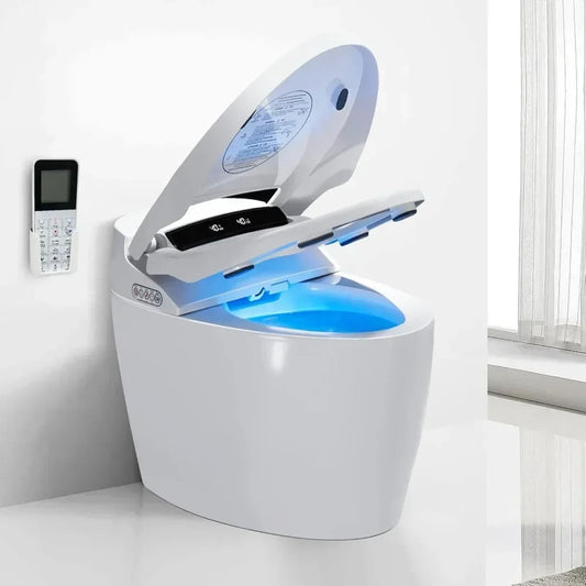 LOUPUSUO Smart Tankless Toilet with Bidet and Auto Built-In