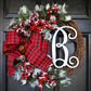 Modern Christmas Holiday Wreath