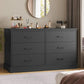Modern Wood Chest Double Dresser