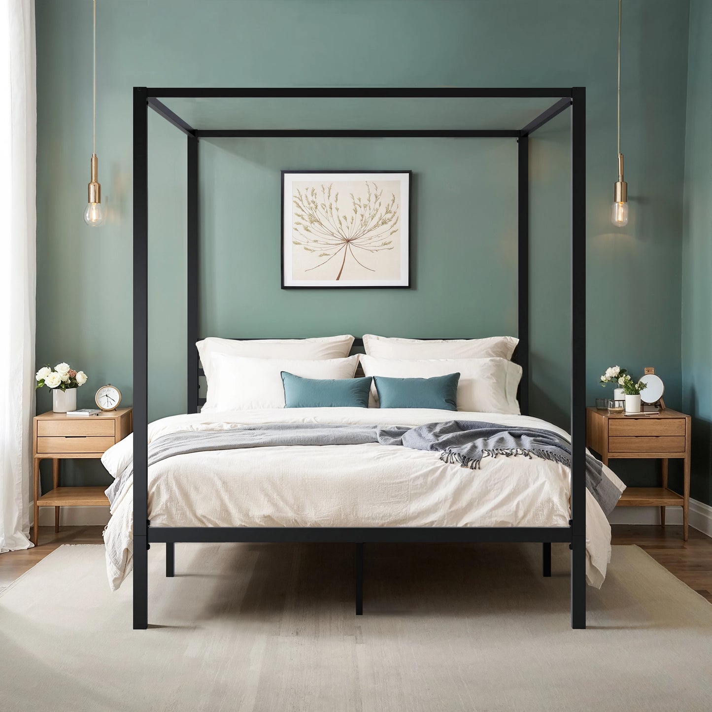 Modern Canopy Bed Frame