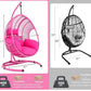 Oversized Wicker Swing Egg Chair with Cushions