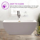 Modern Sleek Rectangular Acrylic Bathtub