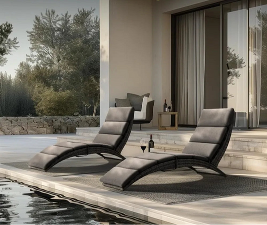 Patio Chaise Lounge Chairs with Cushion