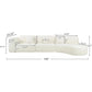 Modern Cloud Sectional Couch with Pillow