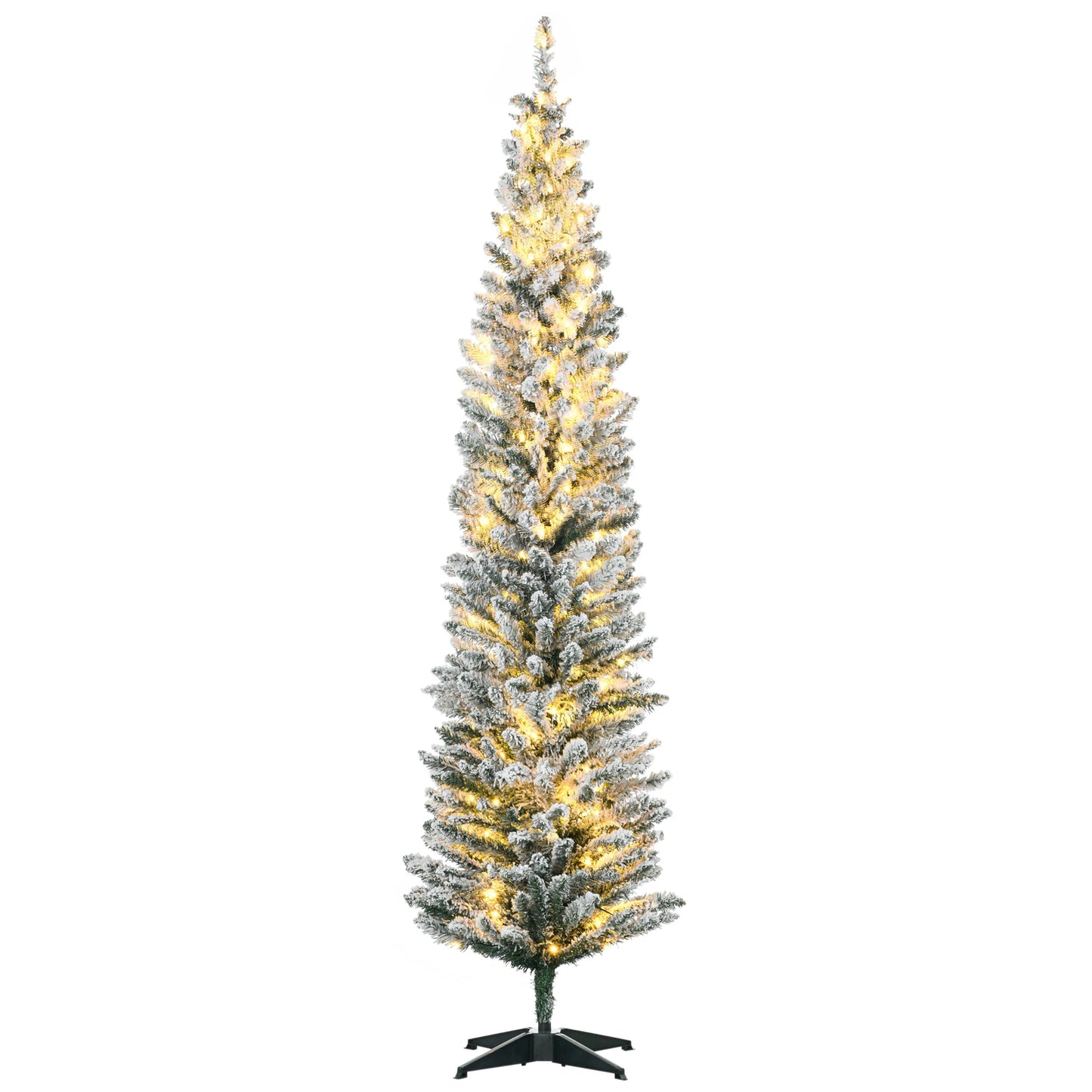 Slim Pencil Artificial Christmas Tree with LED Light