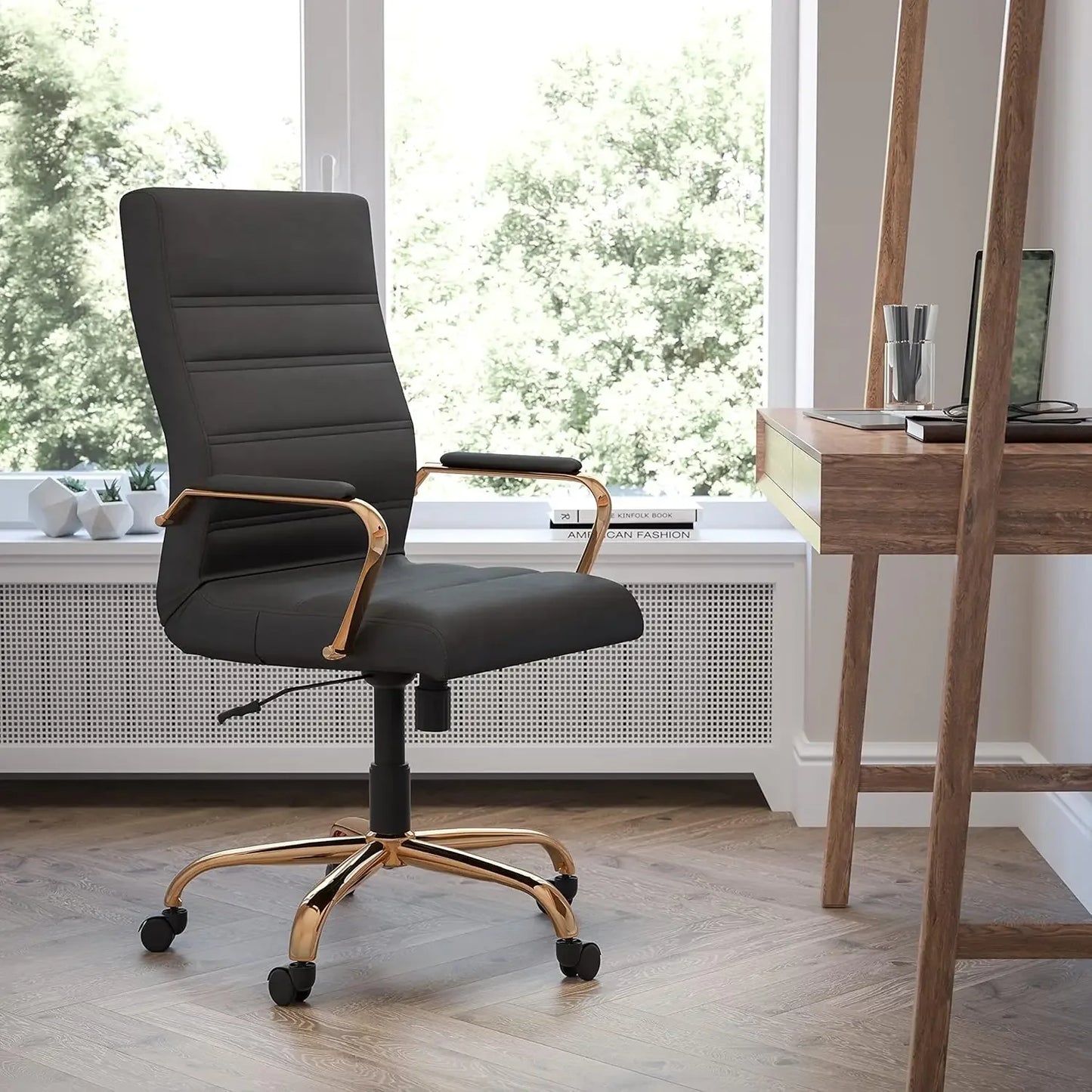 Modern Soft Leather Executive Swivel Office Chair