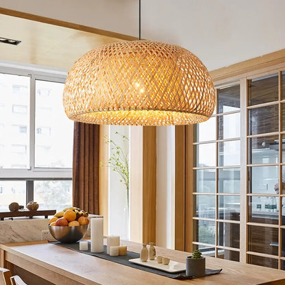 Bamboo Wicker Pendant Light Shade