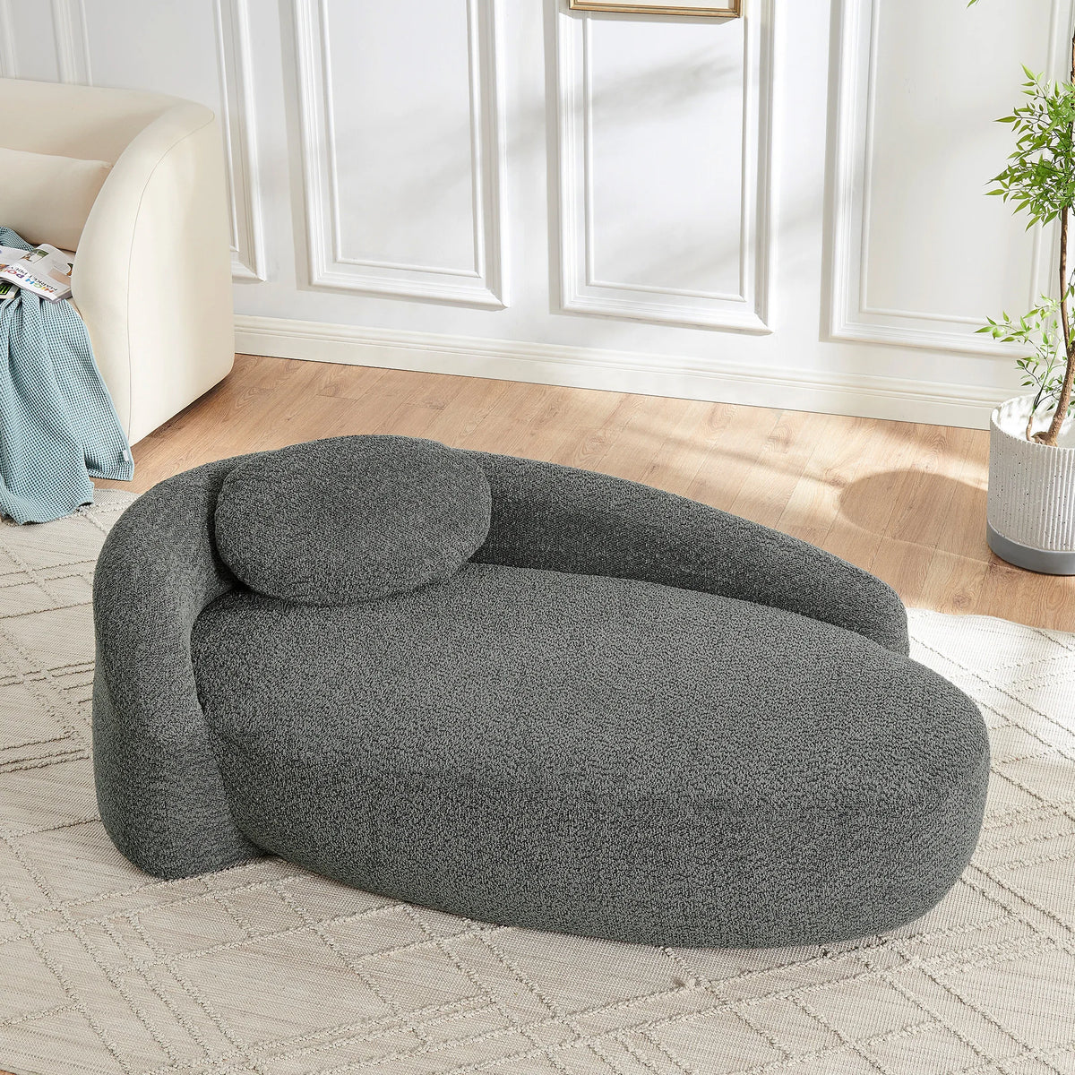 Modern Bouclé Cloud Lounge Chair