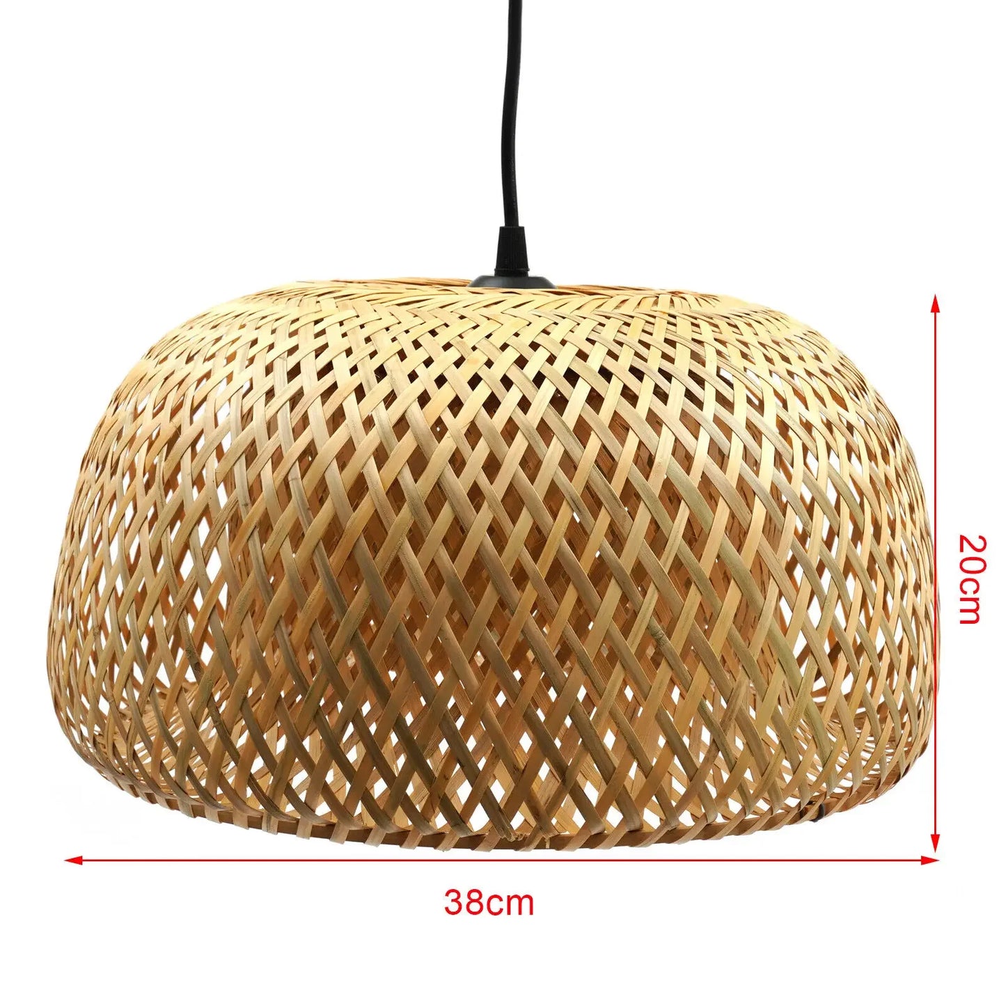 Bamboo Wicker Pendant Light Shade