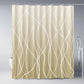 Modern Gradient Stripe Shower Curtain with Hooks