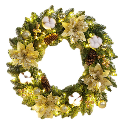Spruce Pine Cones, Berries Festive Holiday Wreath