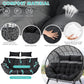 Loveseat Egg Chair with Ottomans and Cushions