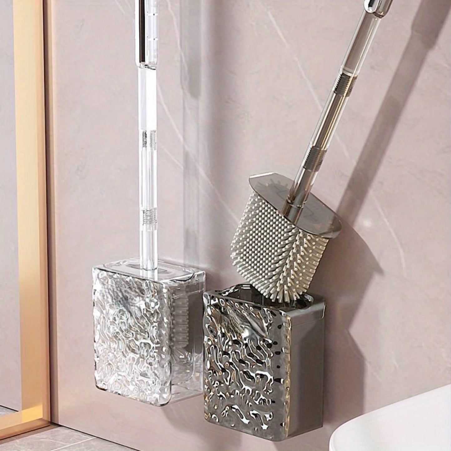 Luxury Glacier Pattern Wall Mounted Toilet Brush