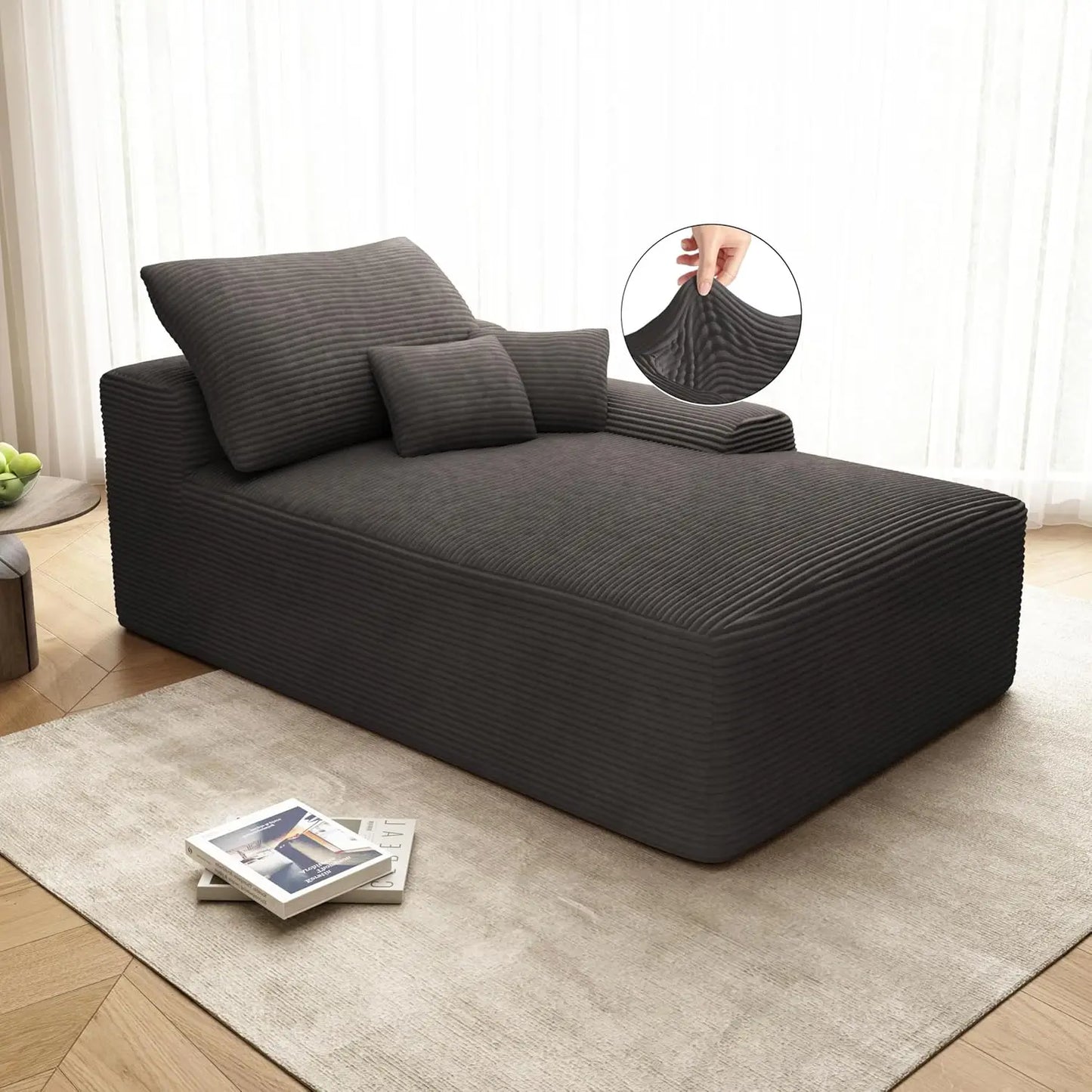 Oversized Modular Cloud Chaise Lounge