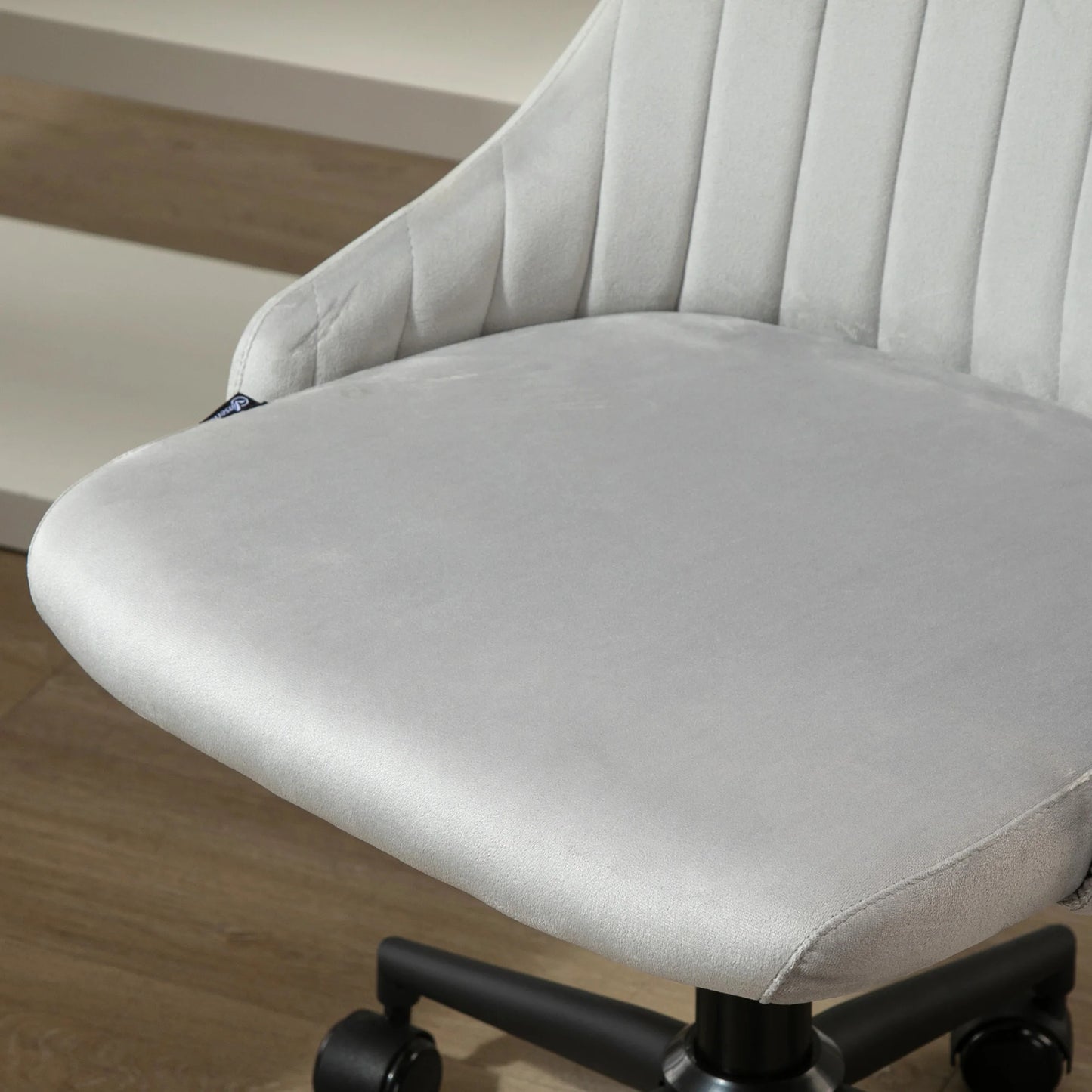 Velvet Upholstery Swivel Office Chair