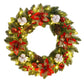 Spruce Pine Cones, Berries Festive Holiday Wreath