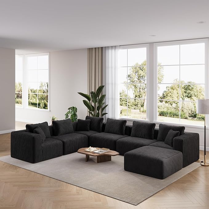 CloudFlex Corduroy Modular Sectional Sofa