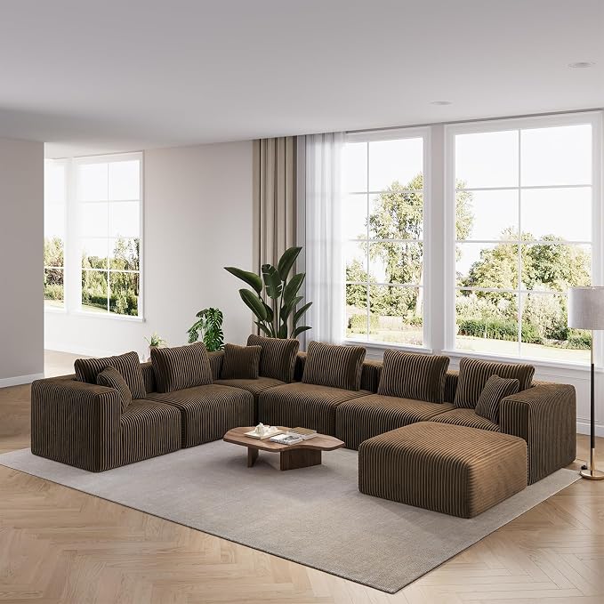 CloudFlex Corduroy Modular Sectional Sofa