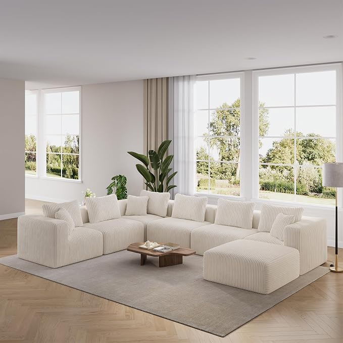 CloudFlex Corduroy Modular Sectional Sofa
