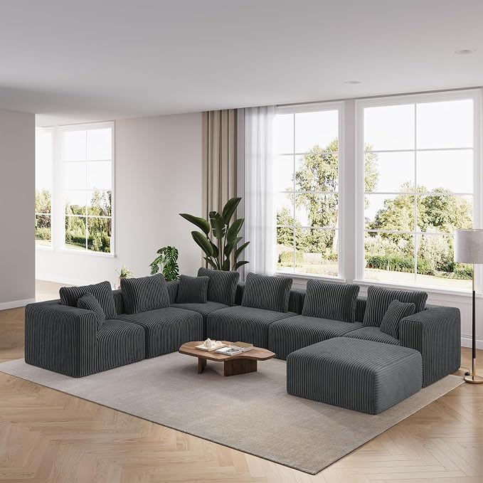 CloudFlex Corduroy Modular Sectional Sofa