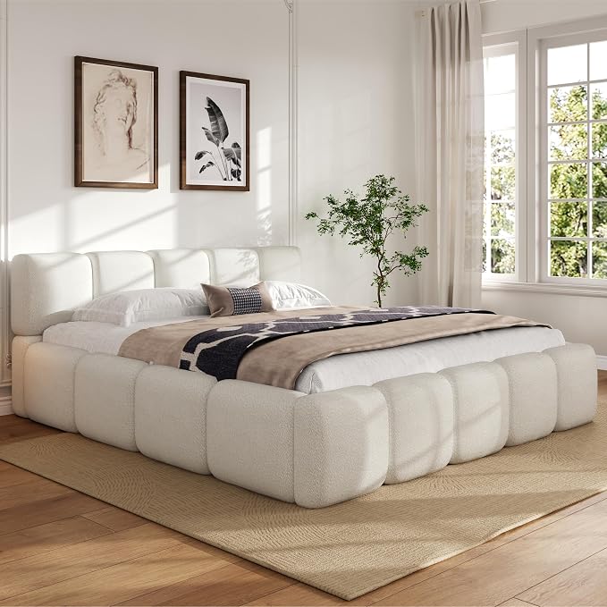 DreamCloud Bouclé Platform Bed