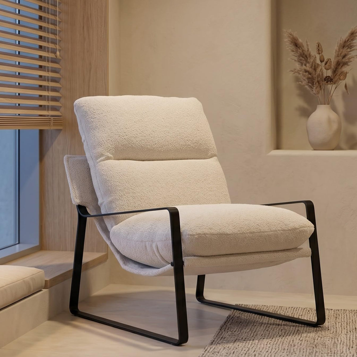 Montrose Fabric & Leather Accent Chair