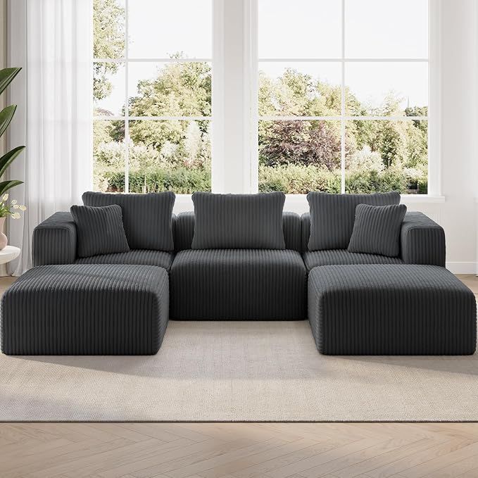 CloudFlex Corduroy Modular Sectional Sofa