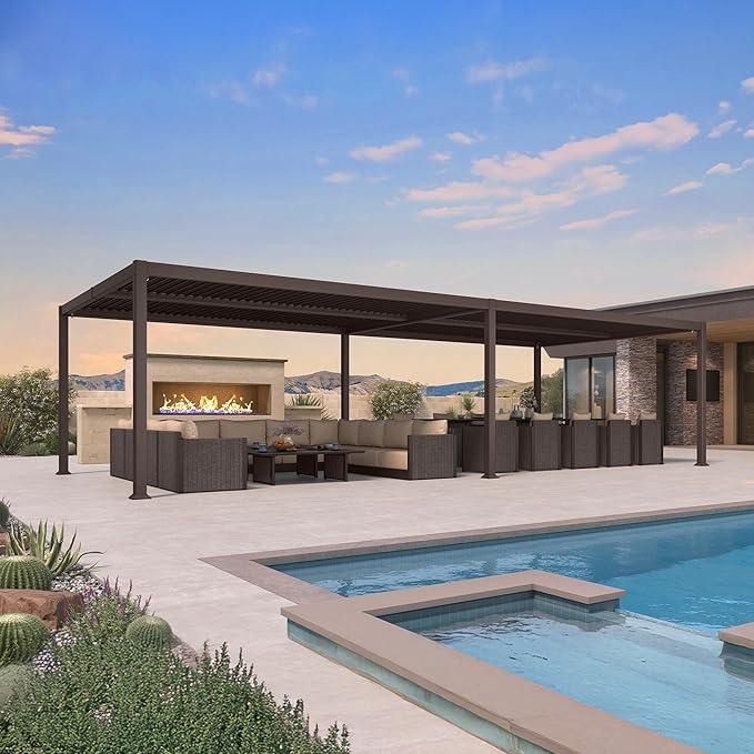 Modern Luxe Louvered Pergola