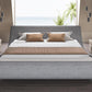 Modern Sleigh Upholstered Platform Bed
