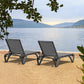 Heavy-Duty Textilene Aluminum Outdoor Lounge Chair