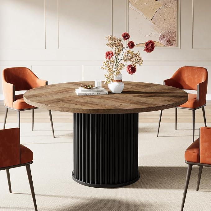 Aurelia Fluted Round Dining Table