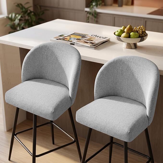 ComfortCurve 360° Swivel Bar Stool Set